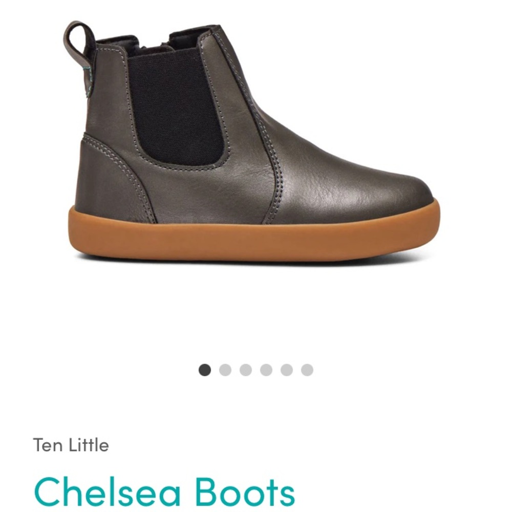 Ten Little Toddler Chelsea Boots - metallic gray